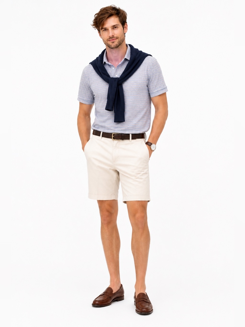Faherty Multicolor Striped Polo Shirt